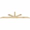 Ekena Millwork Saratoga Rough Sawn Timber Gable Bracket, Douglas Fir, 84"W x 24"H x 2"D x 4"F, 7/12 Pitch GBW084X24X0204SAR00RDF - alternate 4